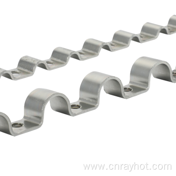 wave type single link clamp